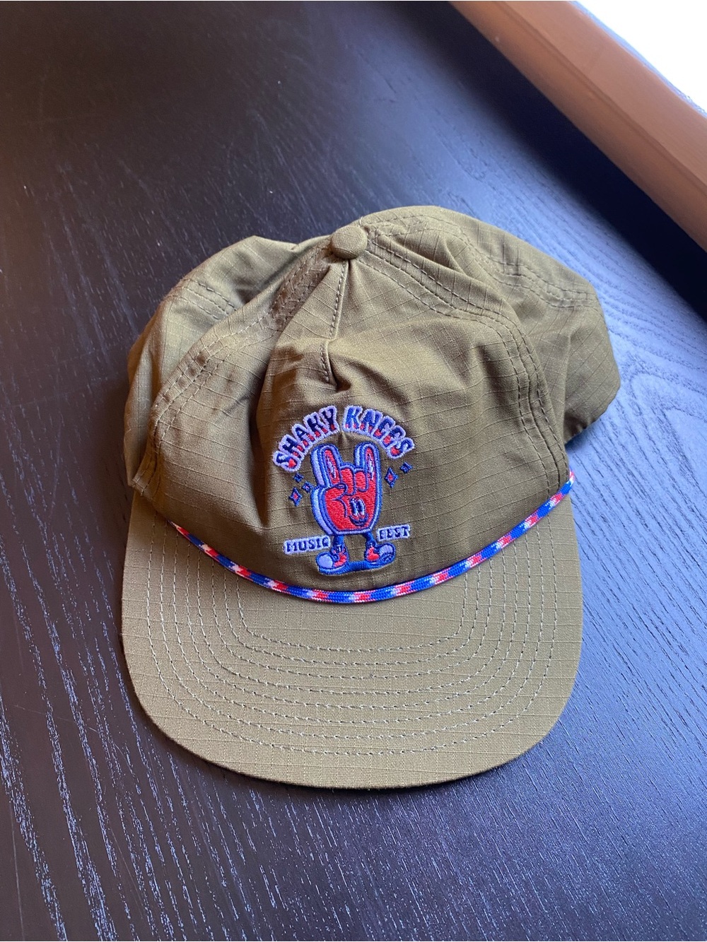Shaky Knees Olive Rope-Trim Baseball Cap